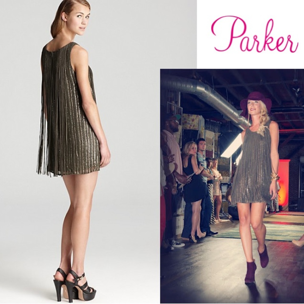 NWT Parker Fringe Mini Dress